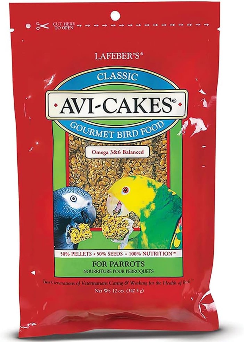 Avi Cakes voor Papegaaien 340g - Voedzaam - Omega 3 & 6 - Ideaal als Forageertreat - ShopVlot