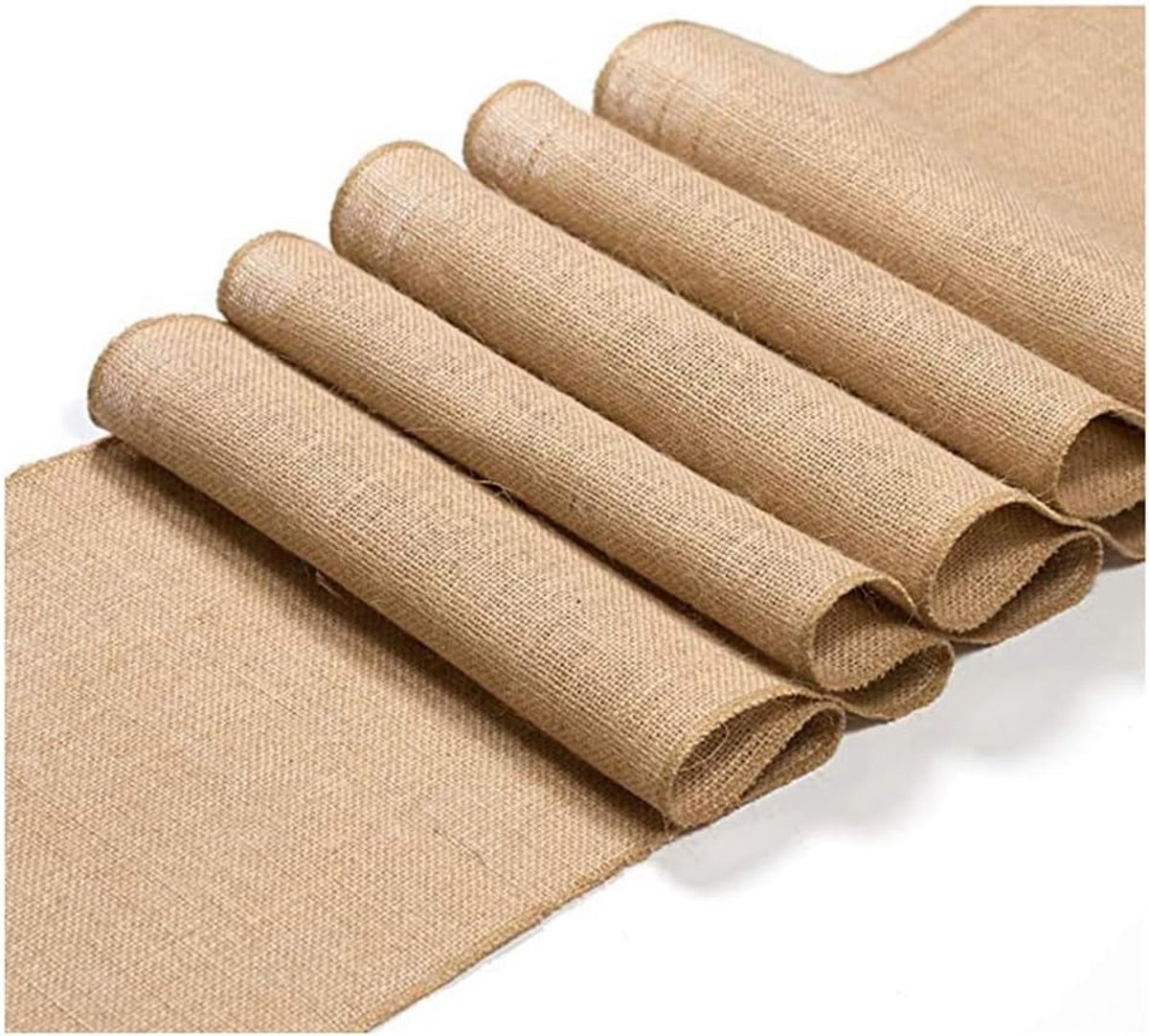 tafelloper 30 x 180 cm jute lint vintage jute tafelloper jute stof tafelband tafeldecoratie linnen jutelloper voor bruiloft boerderij party communie rustieke tafel decoratie