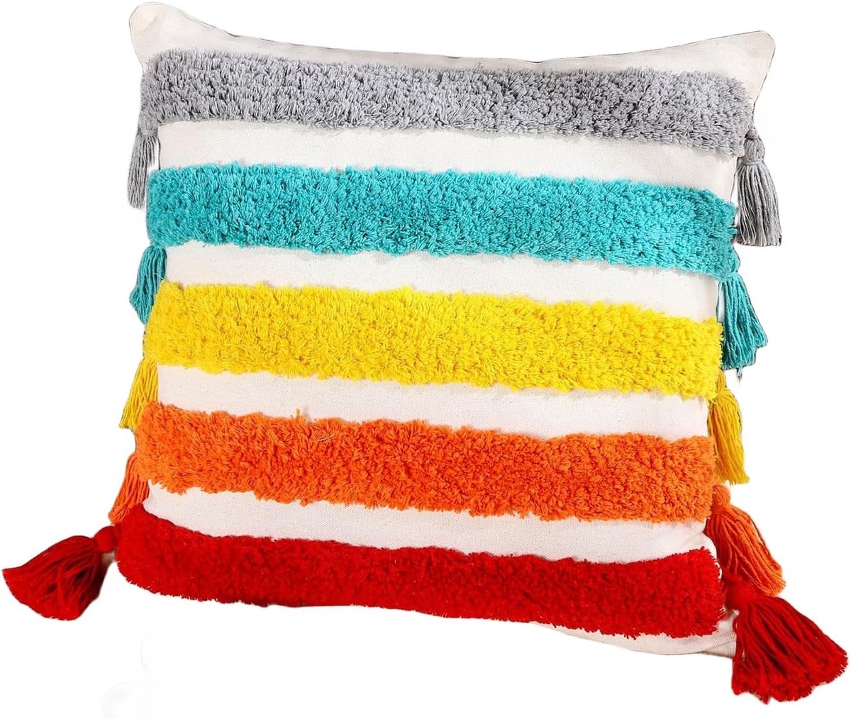 Pillowcase Tufted Pillow Removable And Washable Tassel Home Pillow Cover-K-45 * 45Cm