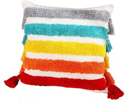 Pillowcase Tufted Pillow Removable And Washable Tassel Home Pillow Cover-K-45 * 45Cm