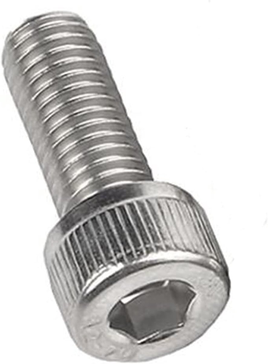 M6 Hexagon Socket Schroef 304 Rvs Zeskant Socket Bolt Cilinder Hoofd Schroef 40pcs (Size : M6*10MM)