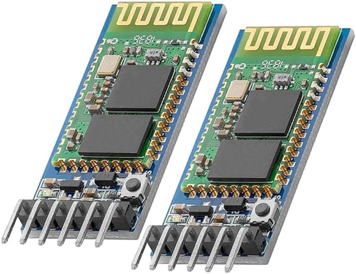 2 stuks HC-type 05 draadloze Bluetooth RF-transceiver Master Slave Geïntegreerde Bluetooth-module 6-pins draadloze seriële poort communicatie BT module.