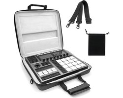 Premium Velvet Travel Case Compatible with Native Instruments Maschine+ case NI MK3 Drum Controller Velvet cover Analog Device case with Strap(Grey)