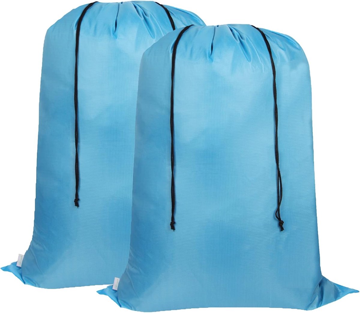 Waszakken 2-pack, 68 x 90 cm, tweewegs trekkoord, scheurvaste, draagbare waszakken met grote capaciteit voor studenten, appartementen, reizen, vakanties, universiteit