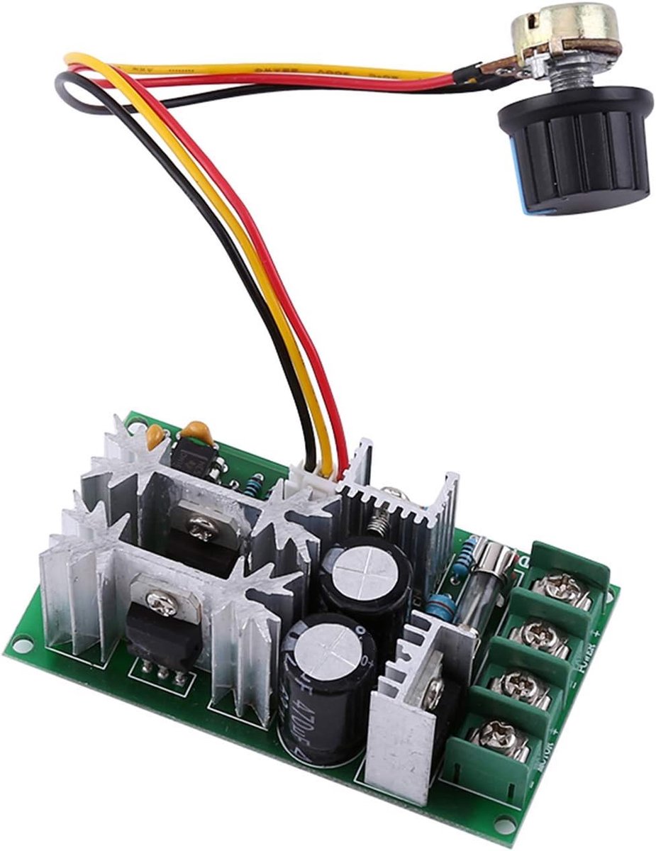 20A DC 10-60V Verstelbare 12v Potentiometer 300w, 12v Potentiometer Spanningsregelaar 1200W PWM Motorsnelheidsregelaar Controller Schakelaar Door Stroomaanpassing