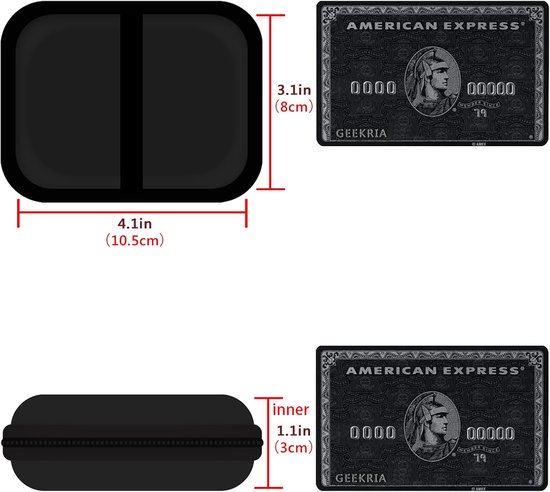 Hoofdtelefoon voor Skullcandy Ink'd, Chops Bluetooth Wireless Earbuds, beschermhoes voor headset, harde draagtas — afbeelding 3
