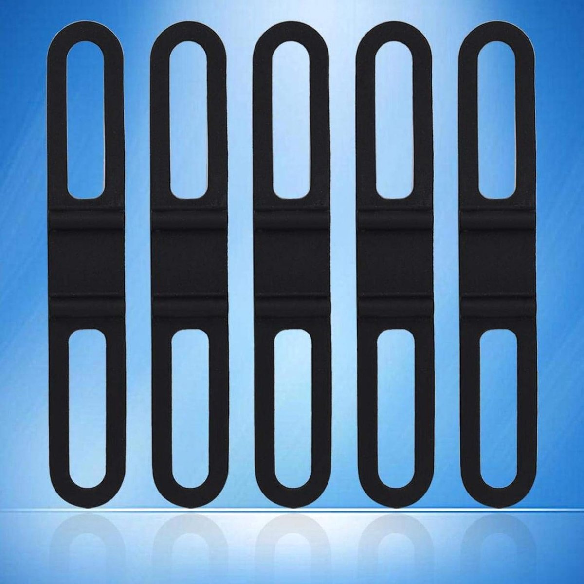 5 stks/set Fietsen Fiets Siliconen Band, stuurbevestiging Houder Elastische Band Bandage Riem Zaklamp Zaklamp Telefoon Riem Stropdas Lint Waterfles Pedaal Bandjes