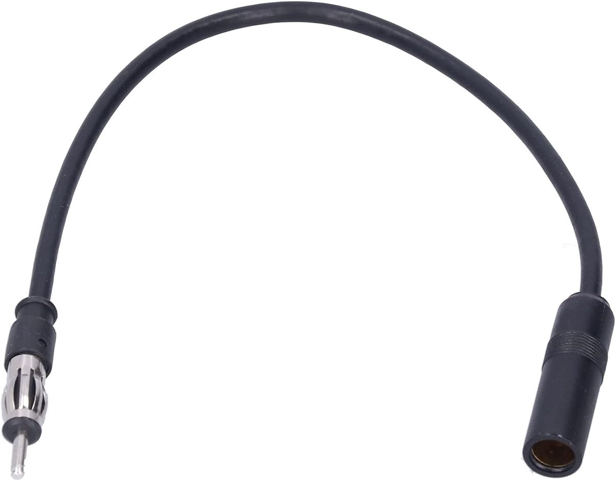 Antenne verlenger, Universele auto antenne verlengkabel FM antenne verlenger verlengsnoer auto accessoire zwart radio-onderdelen radio-onderdelen