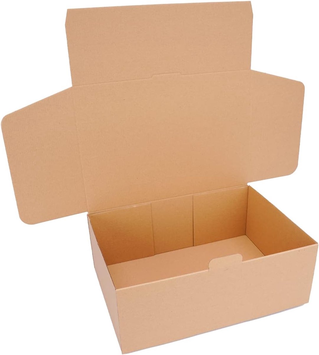Verpacking Vouwdozen 350 x 250 x 130 mm bruin (buitenafmetingen 355 x 255 x 135 mm) WP 50 verzenddoos doos DHL Hermes DPD GLS verpakking (50 stuks)
