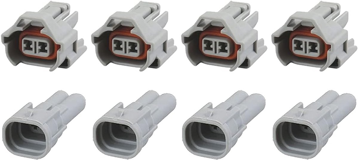 Vervangende stekker - brandstofmondstuk benzine - NIP-DEN (4 x set) 90980-11153, 0280 157 012, 0280157012, 6189-0060, 06A973722