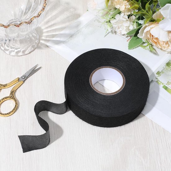 25M 25mm Zwart Fluwelen Zelfklevende Tape Vervanging Stickers Strips Roll Sporting Item Verpakking Reparatie Opvouwbare Matten Voor Outdoor Sport Running Fietsen Woondecoratie Diy Craft — afbeelding 4