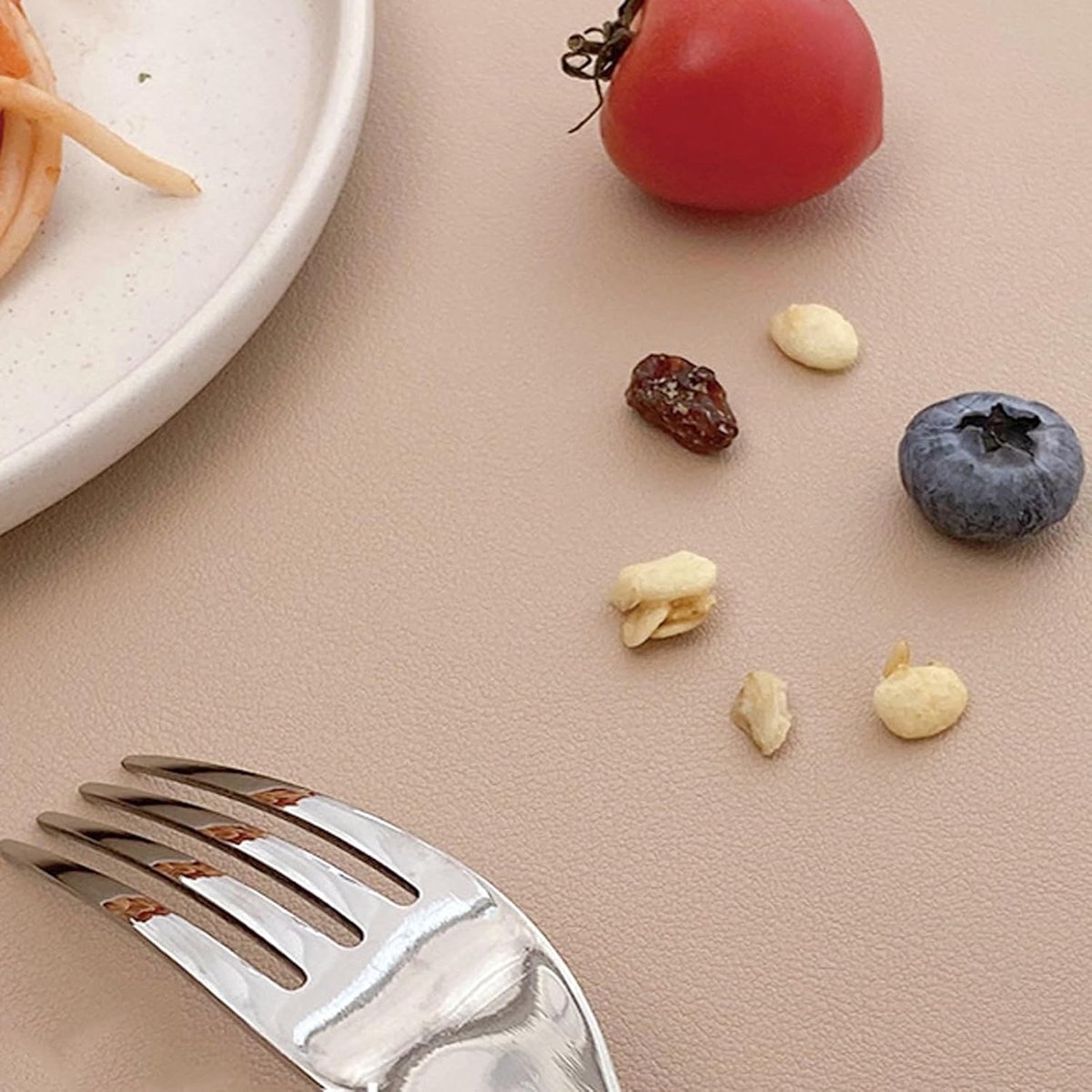 Placemats set van 6 - ovaal - faux leer - waterdicht en antislip voor binnen en buiten - SnelShoppen