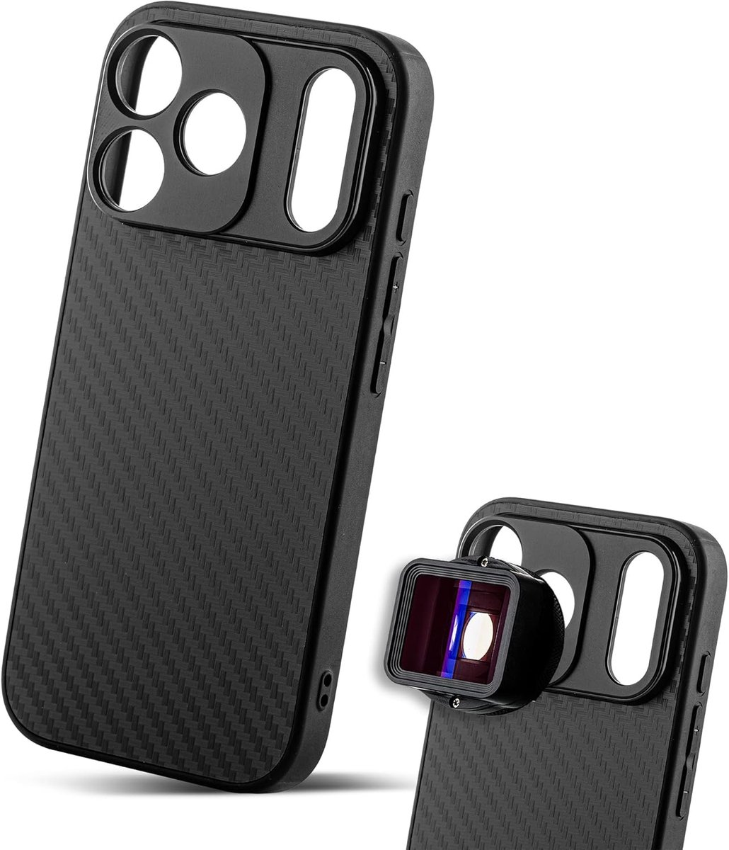 Lenshoes 17 mm - carbon - voor iPhone 17 Pro - maak creatieve foto's - SnelShoppen