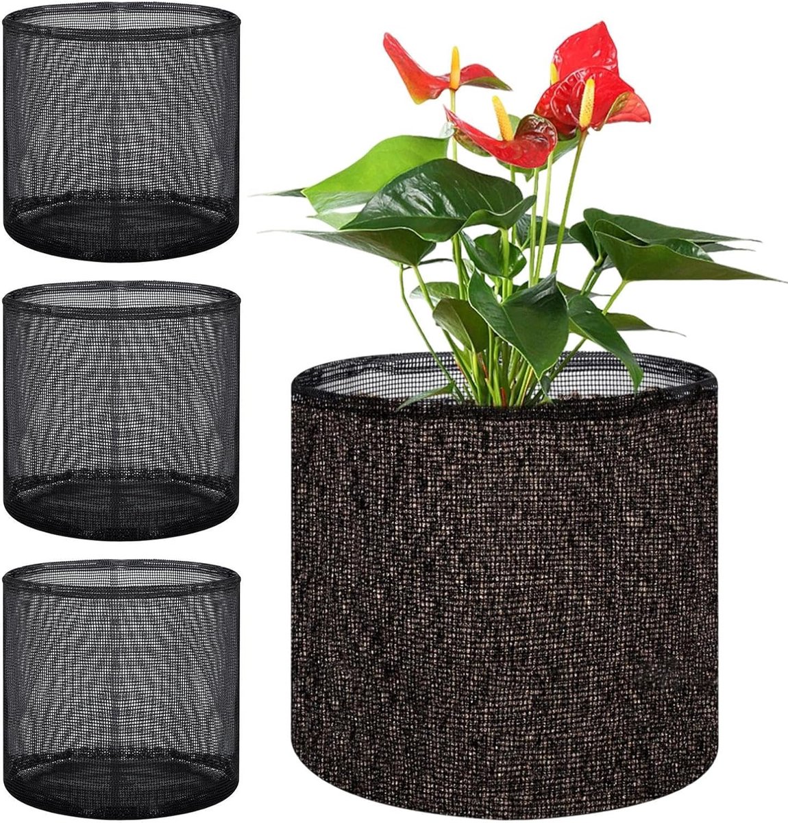 Vijverplanten, opvouwbaar net voor het kweken van waterbloemen, voor park, terras, balkon, tuin, tuinen, beginners