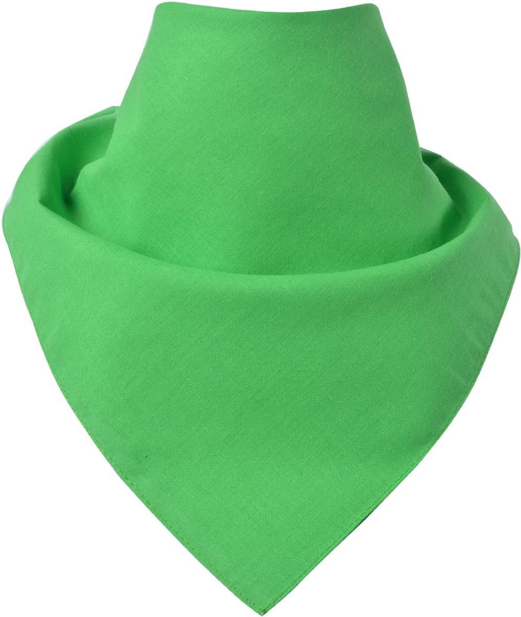 Halsdoeken, 100% katoen, eenheidsmaat 55 x 55 cm, effen groen, 55x55cm