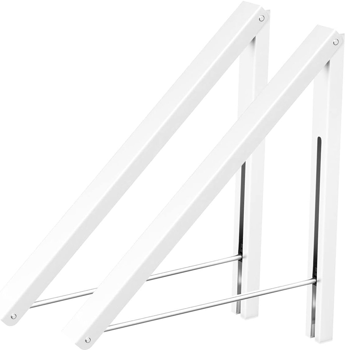 Wandbeugel, opvouwbaar, inklapbaar, aluminium kleerhanger voor thuis, ruimtebesparend