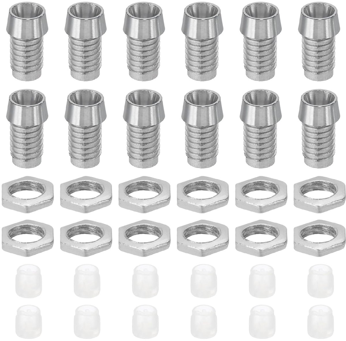 3 mm uitzendende diodehouder, 60 stuks kunststof verchroomde LED-houder clip montagebeugel socket dopmoeren voor lampbezel montagepaneel LED-display, zilver