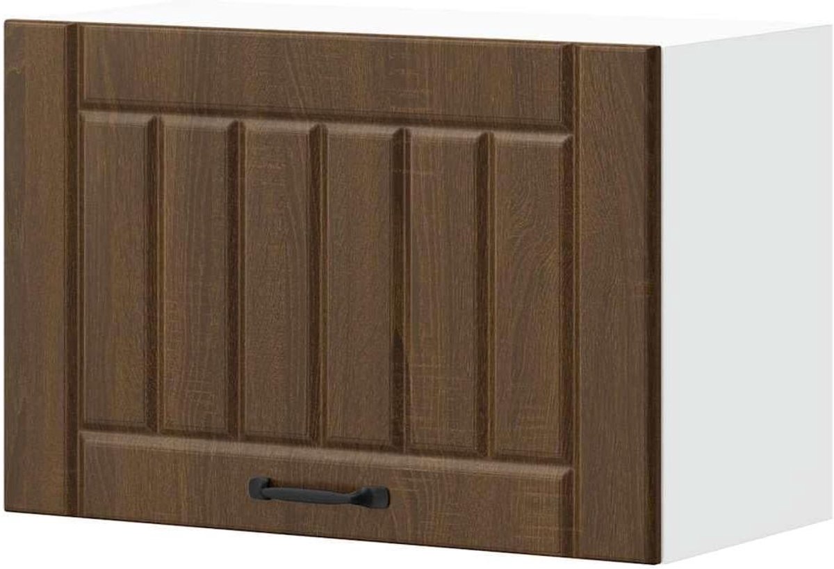 Keukenhangkast Lucca - Wandkast - Keuken Organiseren - Vochtbestendig - 60 x 31 x 40 cm - Bruin Eiken