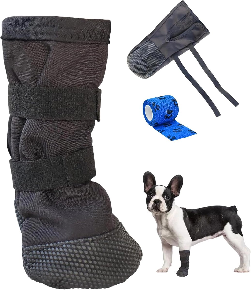 Schoenen, pootbescherming voor buiten, hondensokken, waterdicht, lekbescherming, met dierenverband, zacht, voorkomt bijten, infectie, voor postoperatief, grote schoenen, grote honden