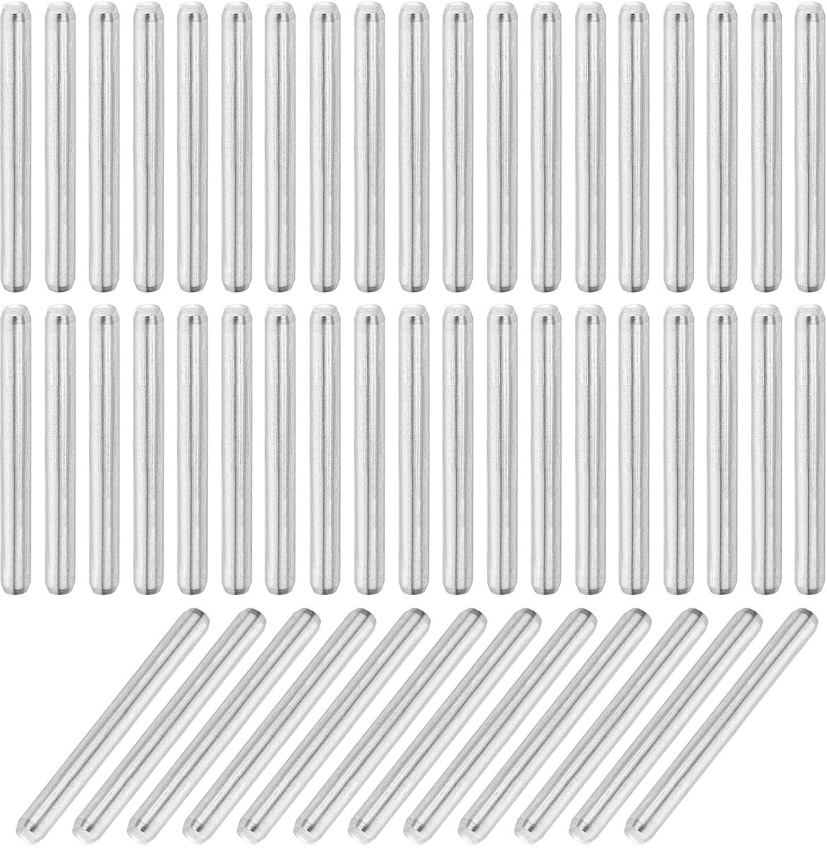110 stuks 304 roestvrij staal cilinderpen 2mm diameter, 20mm lengte deuvelstiften metalen schapbouten voor kledingkast commode kast boekenkast industrie huishouden meubels rekken