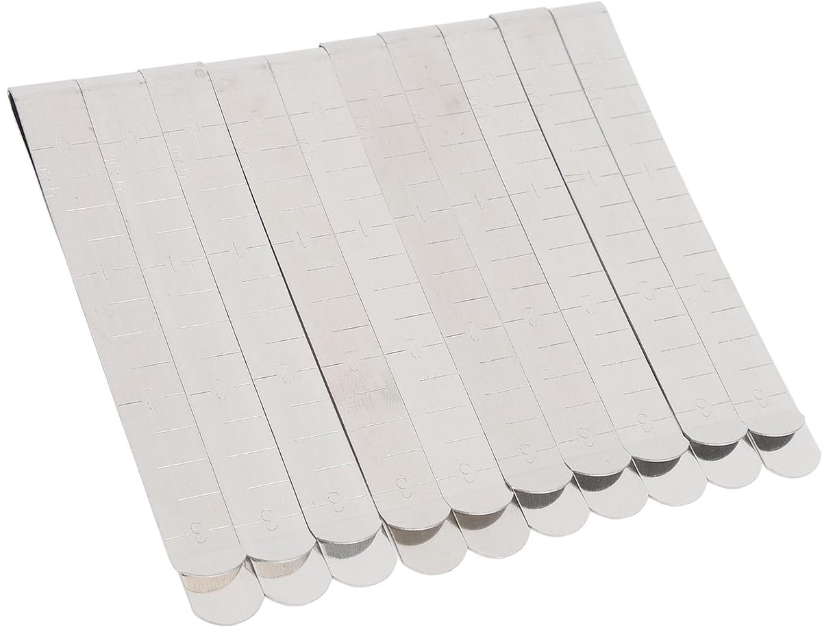 20 Stuks 3 Inch Roestvrijstalen Naaiclips met Meetmarkeringen voor Stoffen Clips, Vastzetten en Markeren Bij naai-, zomen- en Knutselprojecten