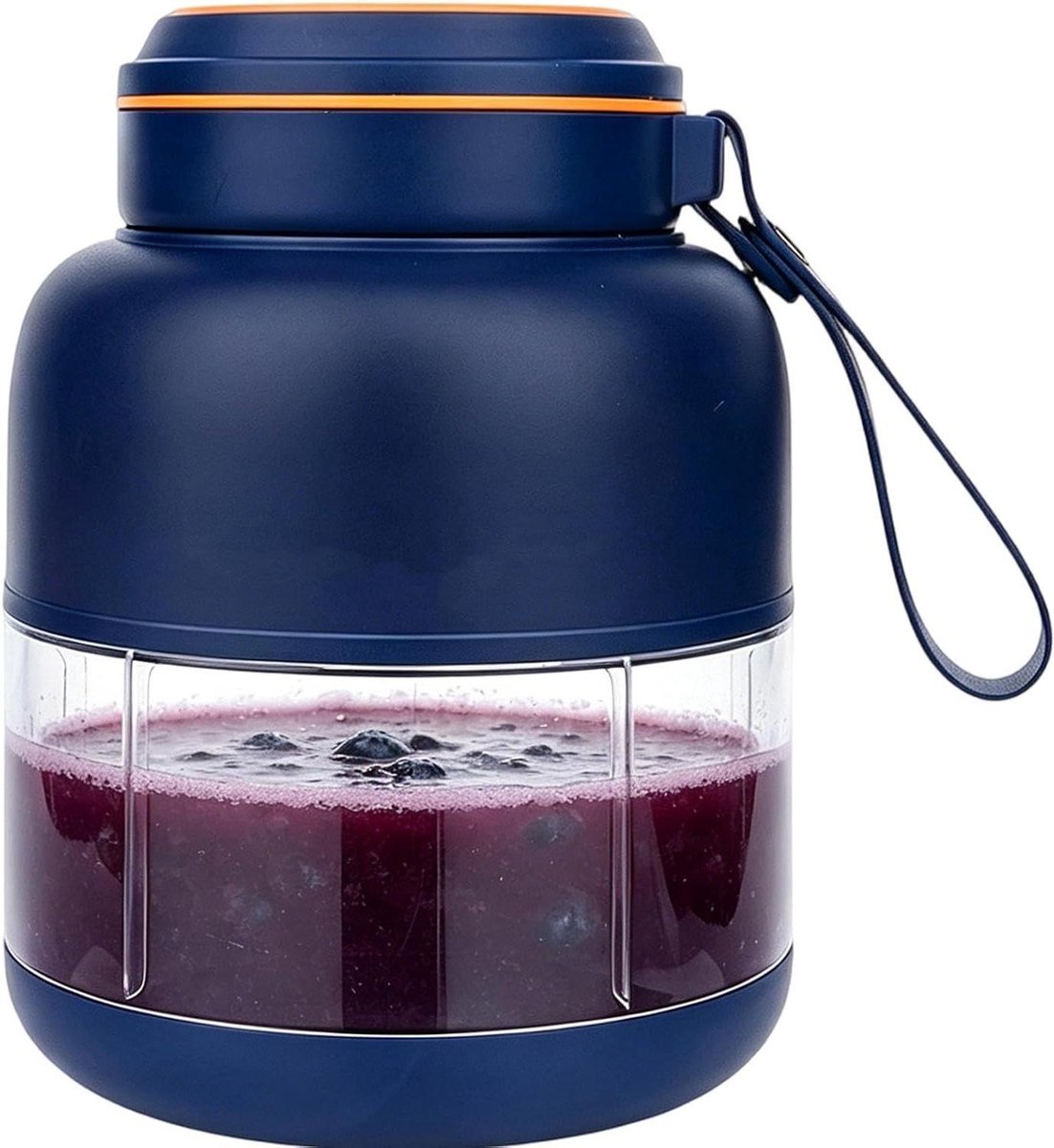Draagbare Sapcentrifuge Blender - Fruit Juicer Drinkbeker - Gezonde Dranken Maken - Lichtgewicht en Draadloos - 800 ml - Wit