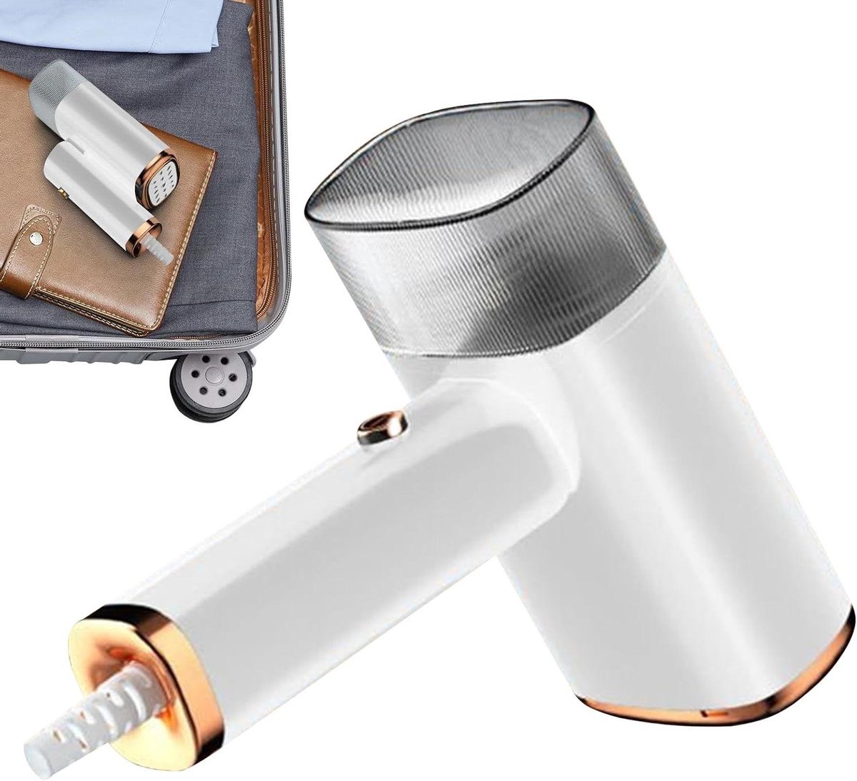 Handzaam Stoomstrijkijzer - Reis Stoomapparaat - Kleding Verzorgen - Opvouwbaar Compact Ontwerp - 150 ml Tank - Enkel kenmerk