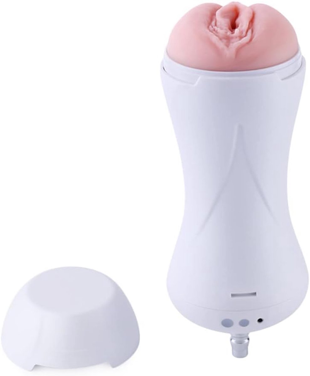 Pocket Pussy - Kunstvagina met Vibratie - Zwart - Perfect voor QAC Seksmachines - SnelShoppen