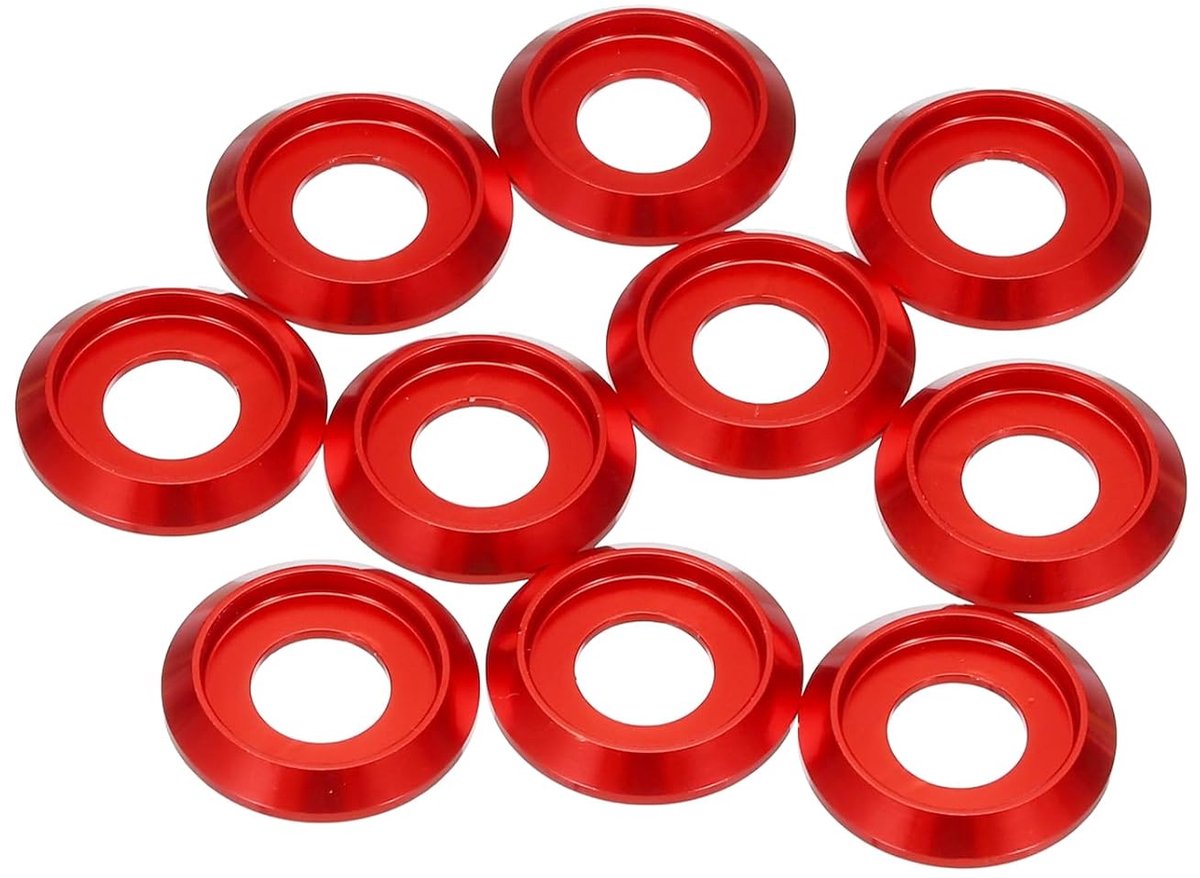 Conische sluitringen M8 verzonken kopschroeven gatdiameter 8 mm / 0,31 inch, afdichtingen aluminium afdichting sluitring kop schroef Rc/Fpv/PC/drone/mechanische accessoires onderdelen model