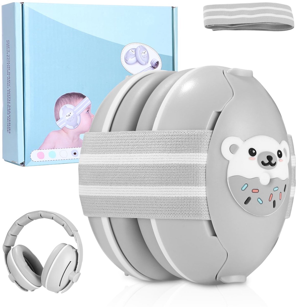 Gehoorbescherming babyhoofdtelefoon - verstelbare hoofdband - geluidsbescherming - geschikt voor peuters - SnelShoppen