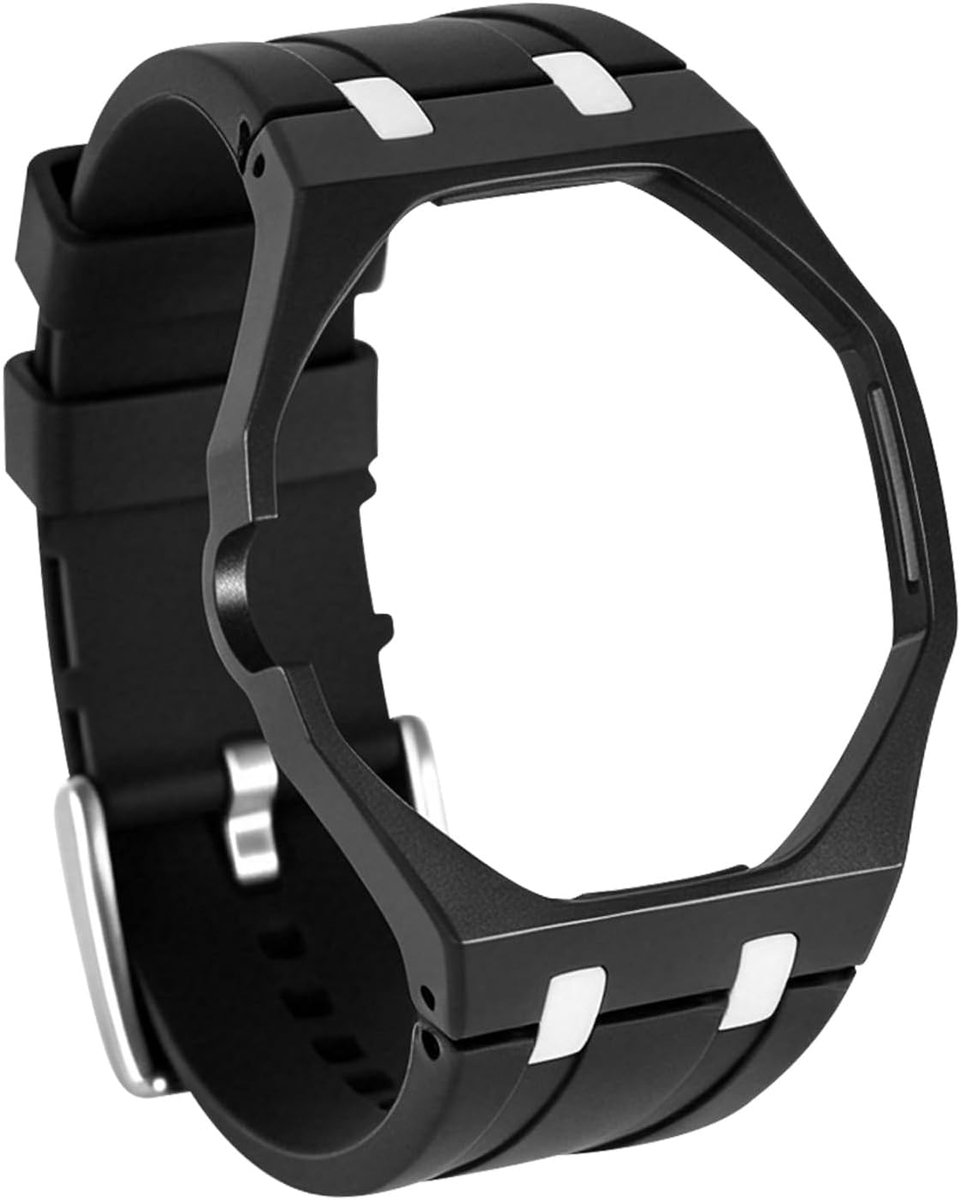 Siliconen horlogeband voor AP Swatch Royal Pop - Schokbestendig PC frame - Verstelbaar en comfortabel - SnelShoppen