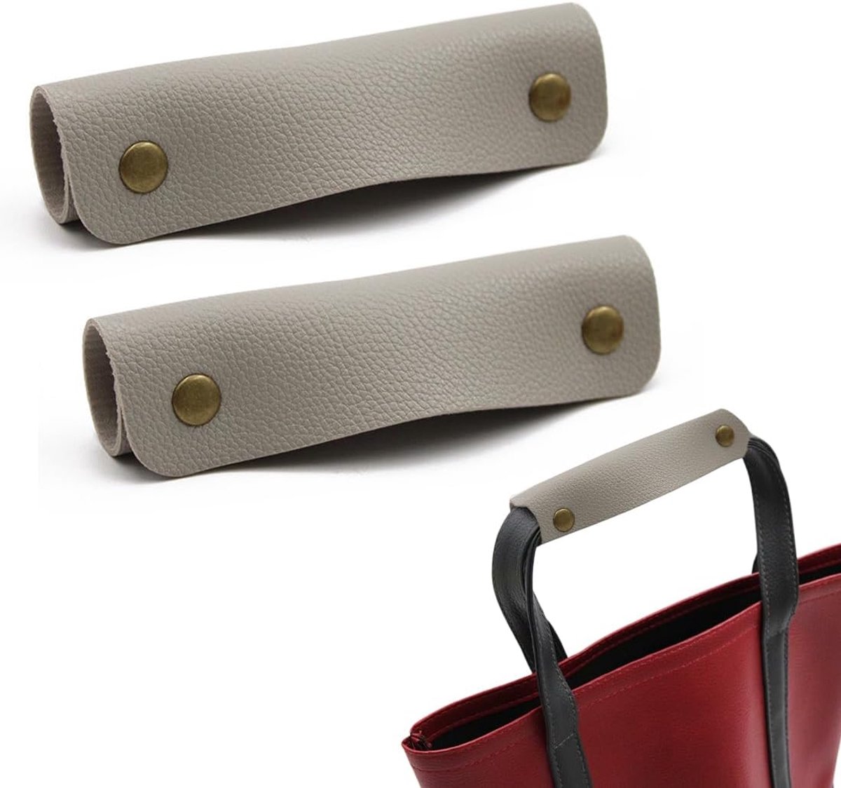 Kofferslabels 2-pack handgrepprotectoren - PU materiaal - past perfect - biedt betrouwbare bescherming - SnelShoppen