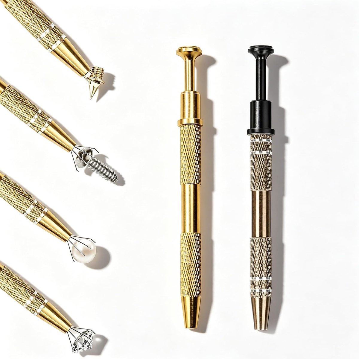 Prong pincet set - aluminium - lichtgewicht en robuust - ideaal voor sieraden en precisiewerk - SnelShoppen