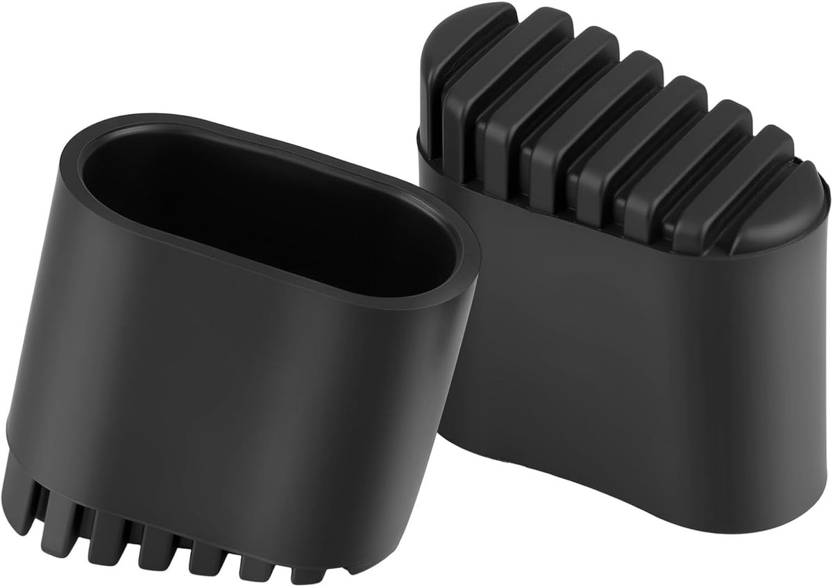 Ladderpluggen 40x20 mm - Rubber antislip - Verbeteren stabiliteit - Beschermen vloeren - SnelShoppen