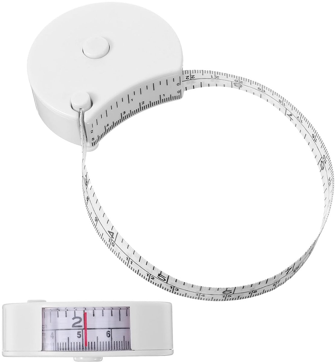 Lichaamsmeetlint 150 cm - Ergonomisch en zacht - Automatische terugtrekking - Ideaal voor fitness tracking - SnelShoppen