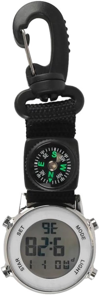 Zakhorloge voor verpleegkundigen - Multifunctioneel digitaal - Waterdicht zinklegering - Handig met karabijnhaak - SnelShoppen