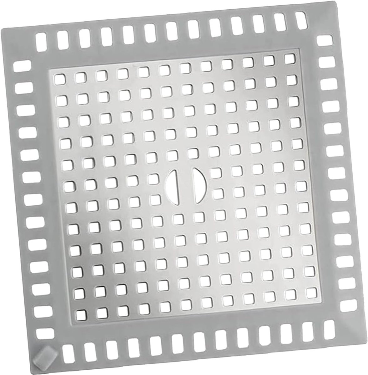 Afvoerbescherming 12 x 12 cm - RVS - Geschikt voor douche en keuken - Voorkomt verstoppingen - SnelShoppen