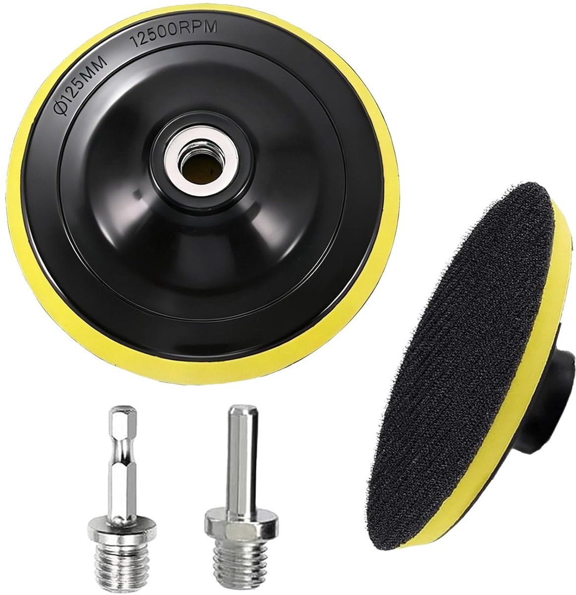 Schuurdiscs 125 mm - 2-pack met M14 adapter - robuust en duurzaam - ideaal voor houtbewerking - SnelShoppen
