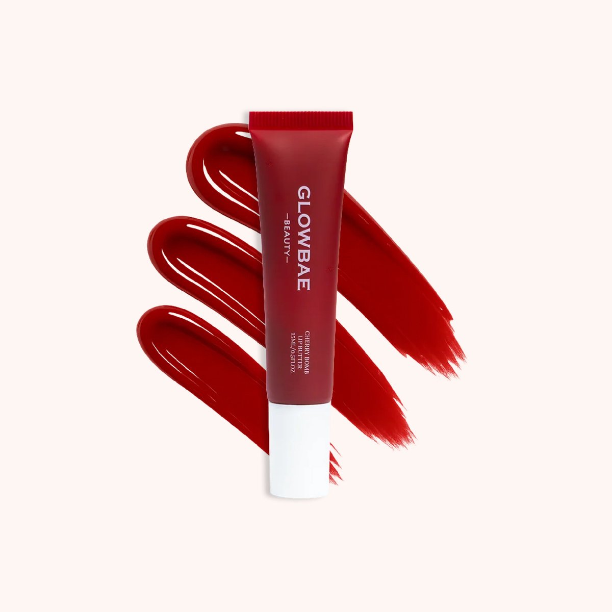 GlowBae Beauty - Cherry Bomb Lipbutter - Hydraterende Lippenbalsem - 100% Sheabutter - Kokosolie Huid