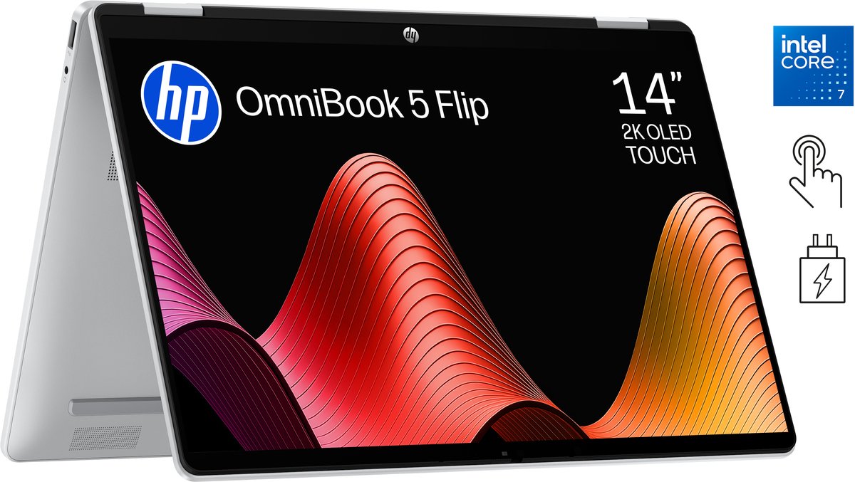 HP OmniBook 5 Flip 14 - OLED 2-in-1 met Intel Core 7