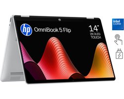 HP OmniBook 5 Flip 14-fp0770nd - 2-in-1 Laptop - 14 Inch OLED Full HD 16:10 - Intel Core 7 - 16 GB - 512 GB - Touchscreen