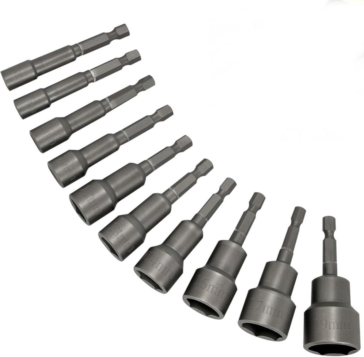Magnetische Bits Set 10-delig - Hexagon Adapter - Voor Steeksleutels en Boormachines - Hoge hardheid en duurzaamheid - ShopVlot