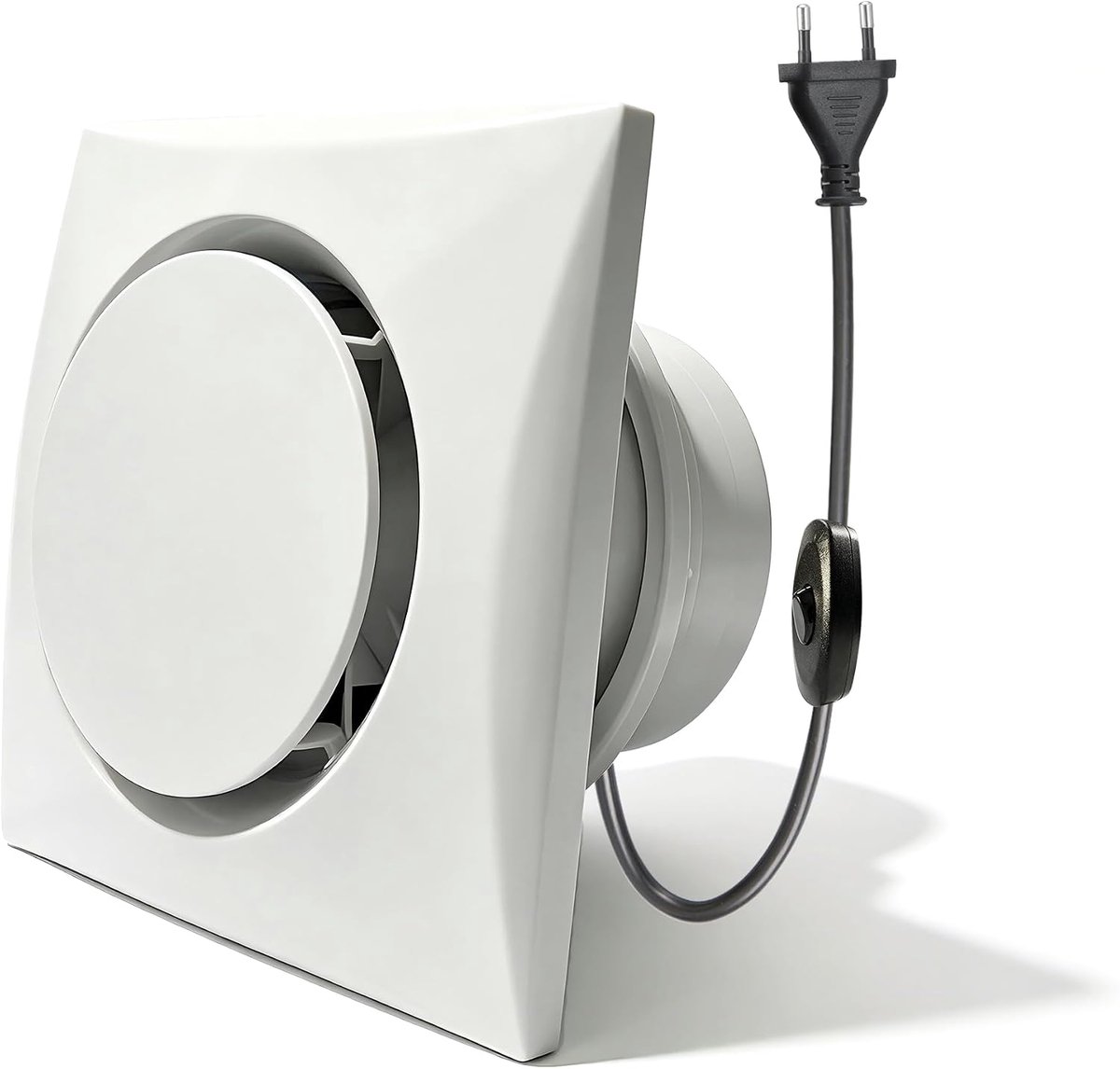Badkamer ventilator 100 mm - stille afzuiger - modern design - ideaal voor toilet en badkamer - ShopVlot
