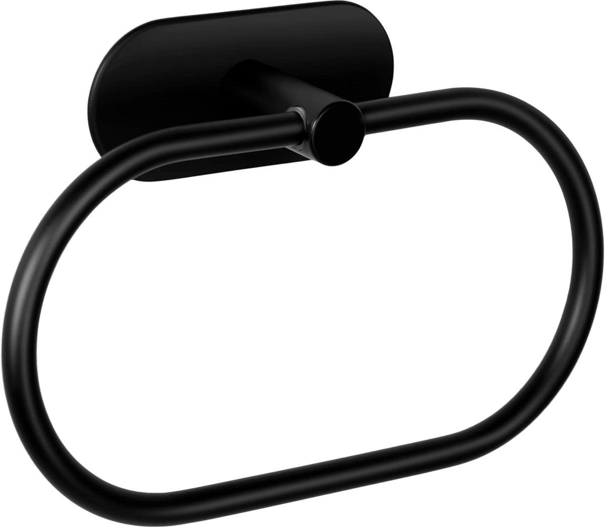 Handdoekhanger zonder boren - Rvs zwart - Wandbevestiging - Ideaal voor handdoeken - ShopVlot