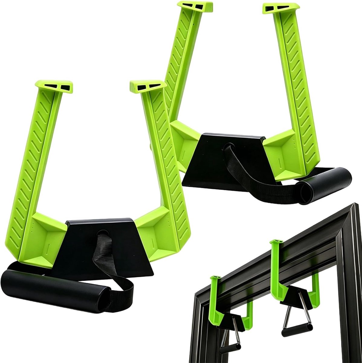 Optrek- en trainingsringen set van 2 - Belastbaar tot 150 kg - Montagevrij en stabiel - Perfect voor thuistraining - ShopVlot