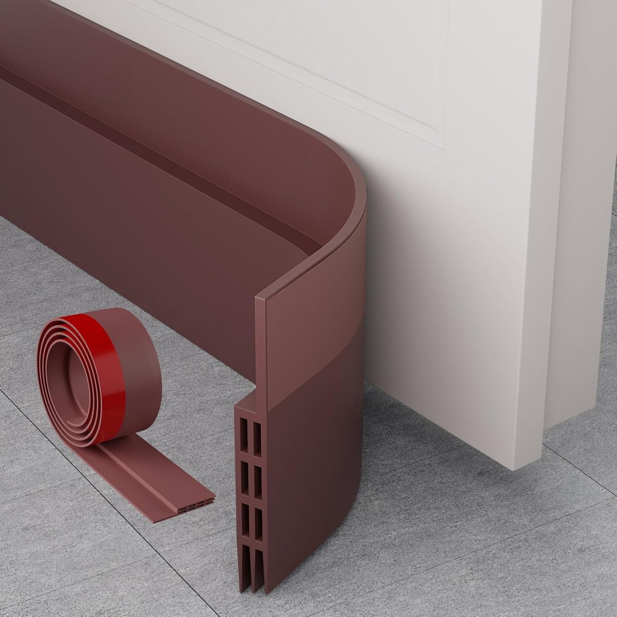 Draught Excluder voor Deuren - 3 Pack Zelfklevend - Geluidsisolatie en Weerbestendig - Energiebesparend - ShopVlot