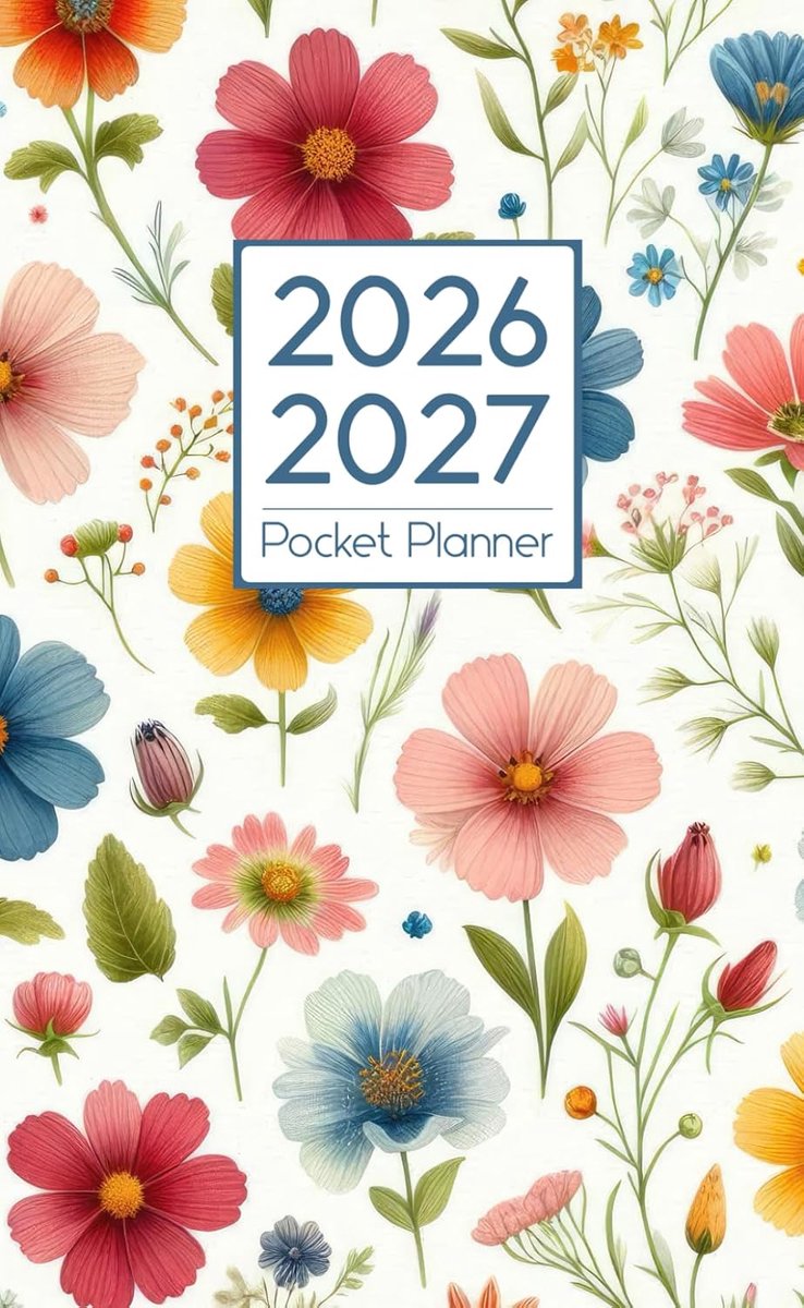 SnelShoppen - 2026-2027 Pocket Planner - 2 Jaar Pocket Kalender - Compact - Januari 2026 tot December 2027 - Ideaal voor Planning en Organisatie