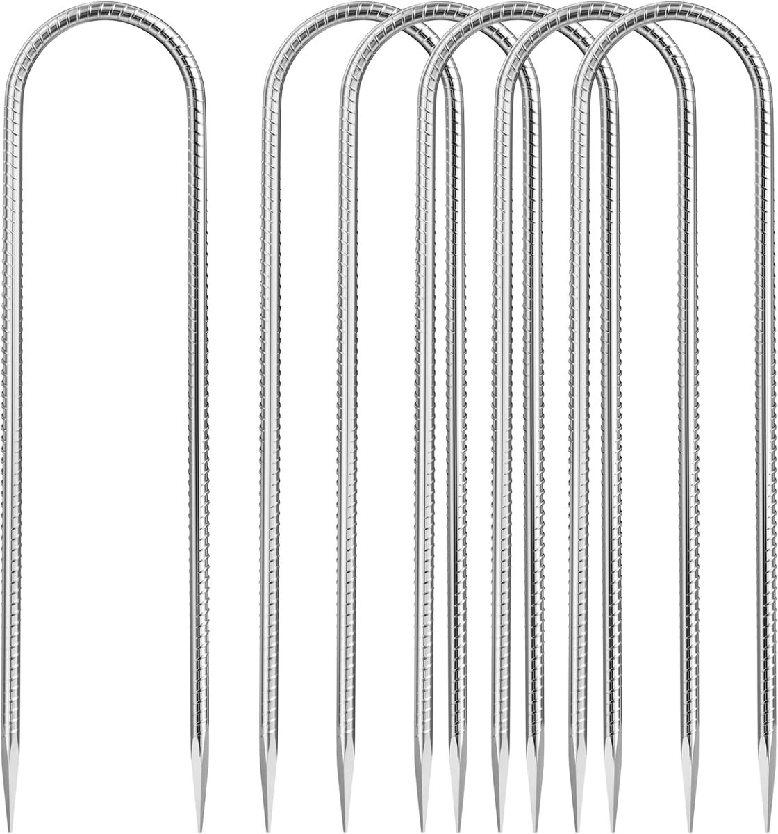 Grondpinnen 30 cm - Robuust staal - Corrosiebestendig - Perfect voor tenten en trampolines - ShopVlot