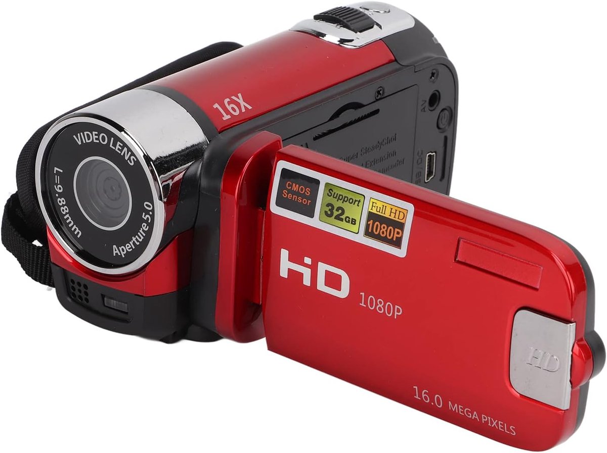 Video Camera Camcorder 4K - 48MP Recorder - 2.7 Inch LCD Scherm - Perfect voor dynamische opnamen - ShopVlot