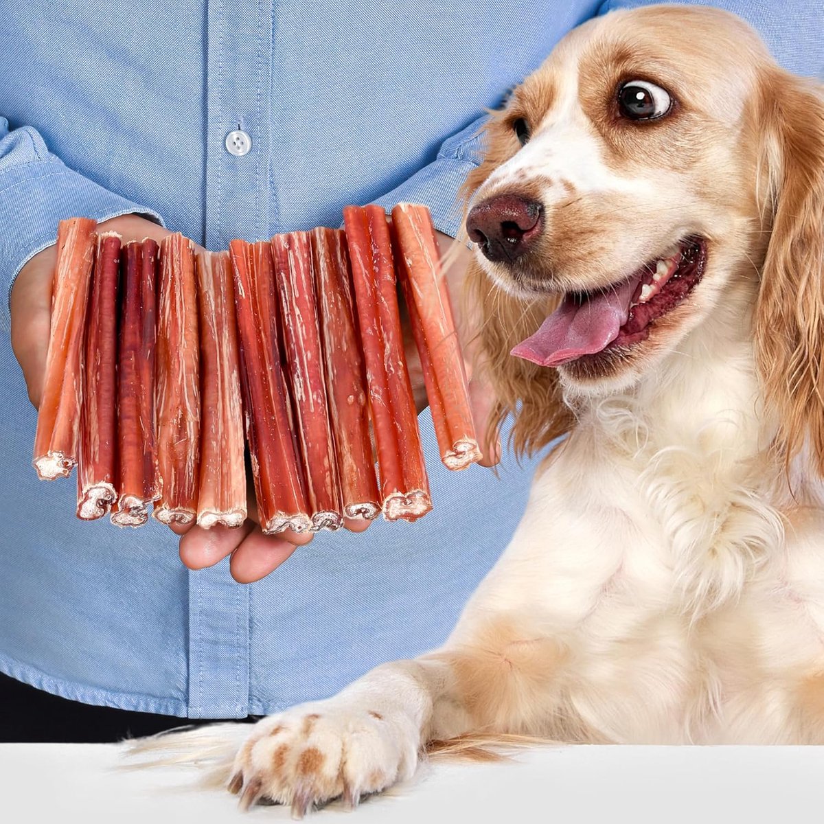 Oxenziemer hond (10 stuks) - natuurlijke kauwartikelen - gezond en smakelijk - tandverzorging voor honden - ShopVlot